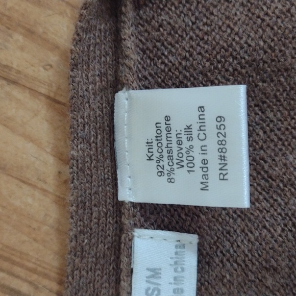 Subtle Luxury Vintage Cashmere Knit Blend Sweater Woven Silk Combo Size S/M - Picture 8 of 12